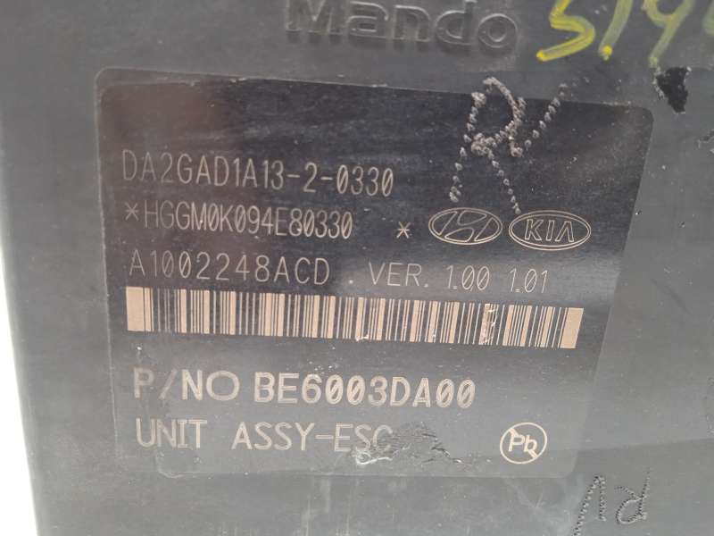 Recambio de abs para kia rio (yb) gt line referencia OEM IAM 58910H8400 BE6003DA00 MGH85ADBH6013DA00 5