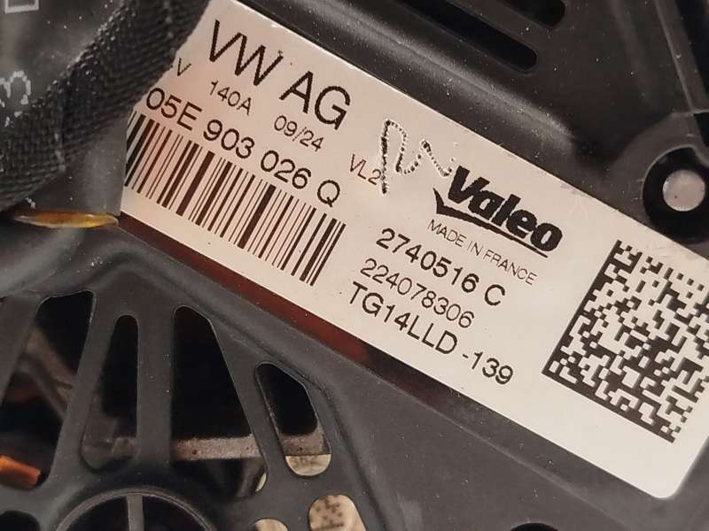 Recambio de alternador para volkswagen t-roc (a11, d11) 1.0 tsi referencia OEM IAM 05E903026Q 2740516C TG14LLD 4