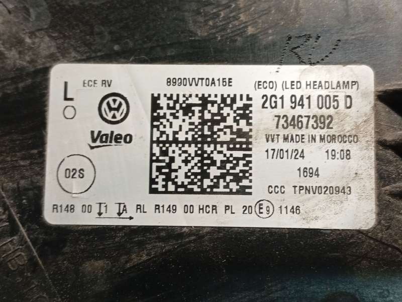 Recambio de faro izquierdo para volkswagen polo vi (aw1, bz1, ae1, bz3) 1.0 tsi referencia OEM IAM 2G1941005D  73467392 - Gris 6