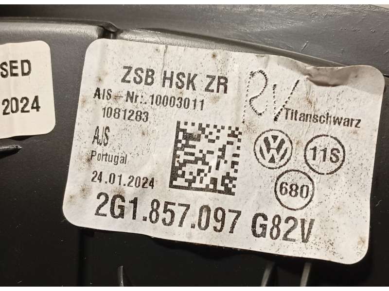 Recambio de guantera para volkswagen polo vi (aw1, bz1, ae1, bz3) 1.0 tsi referencia OEM IAM 2G1857097G82V - Gris 4