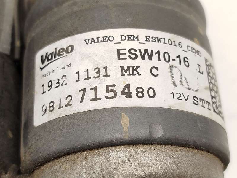 Recambio de motor arranque para citroën c3 iii (sx) 1.2 thp 110 referencia OEM IAM 9812715480  ESW1016 - Gris 5