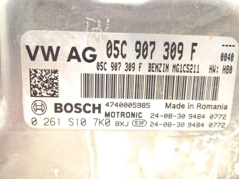 Recambio de centralita motor uce para seat ibiza v (kj1, kjg) 1.0 tsi referencia OEM IAM 05C907309F 05C906012G6F0 0261S107K0 - Blanco 4