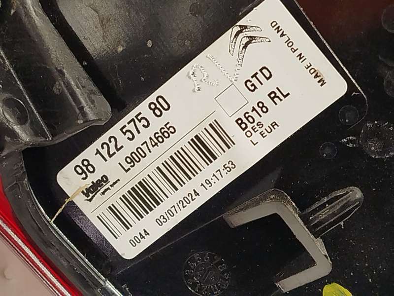 Recambio de piloto trasero izquierdo para citroën c3 iii (sx) 1.2 thp 110 referencia OEM IAM 9812257580  L90074665 - Gris 4