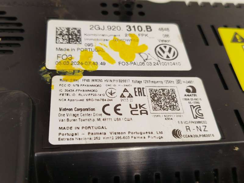 Recambio de cuadro instrumentos para volkswagen t-roc (a11, d11) 1.0 tsi referencia OEM IAM 2GJ920310B 5