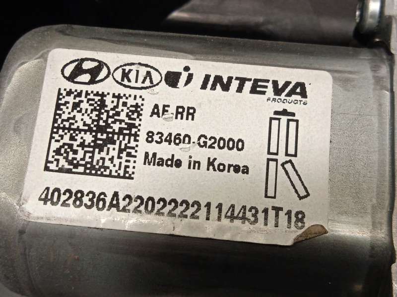 Recambio de elevalunas trasero derecho para hyundai ioniq (ae) 1.6 gdi hybrid referencia OEM IAM 83480G2000 83460G2000 - Gris 4
