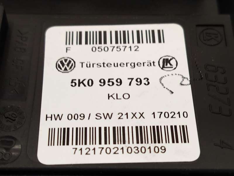 Recambio de modulo electronico para volkswagen golf plus v (5m1, 521) 1.2 tsi referencia OEM IAM 5K0959793 4