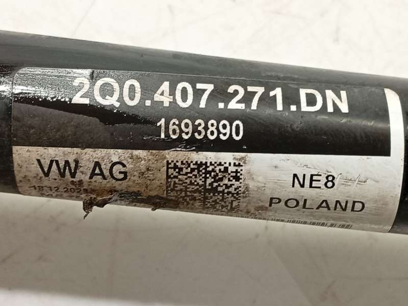 Recambio de transmision delantera izquierda para volkswagen polo vi (aw1, bz1, ae1, bz3) 1.0 tsi referencia OEM IAM 2Q0407271DN - Gris 4