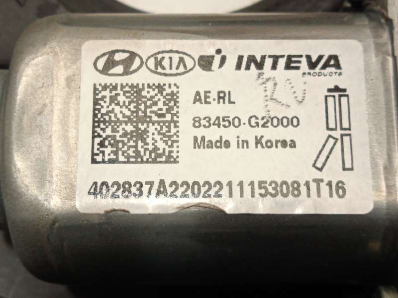 Recambio de elevalunas trasero izquierdo para hyundai ioniq (ae) 1.6 gdi hybrid referencia OEM IAM 83470G2000 83450G2000 - Gris 4