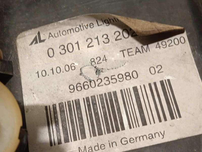 Recambio de faro derecho para peugeot 407 st sport referencia OEM IAM 9660235980 620690 0301213202 - Negro 5