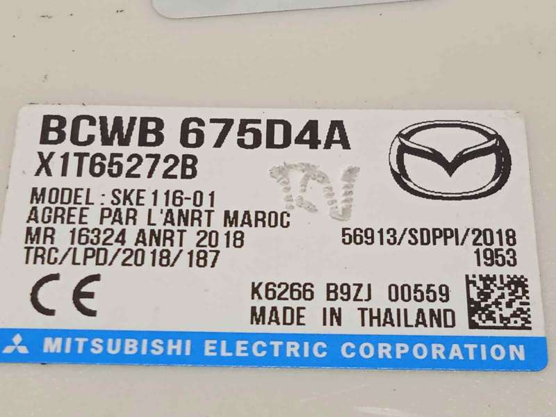 Recambio de modulo electronico para mazda cx-30 referencia OEM IAM BCWB675D4A 3