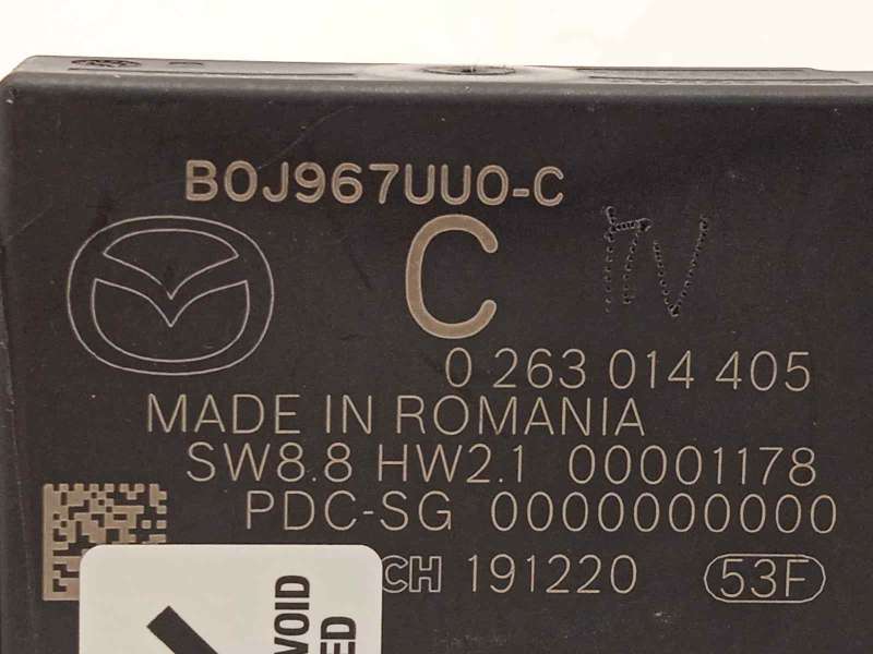Recambio de modulo electronico para mazda cx-30 referencia OEM IAM B0J967UU0C  0263014405 3