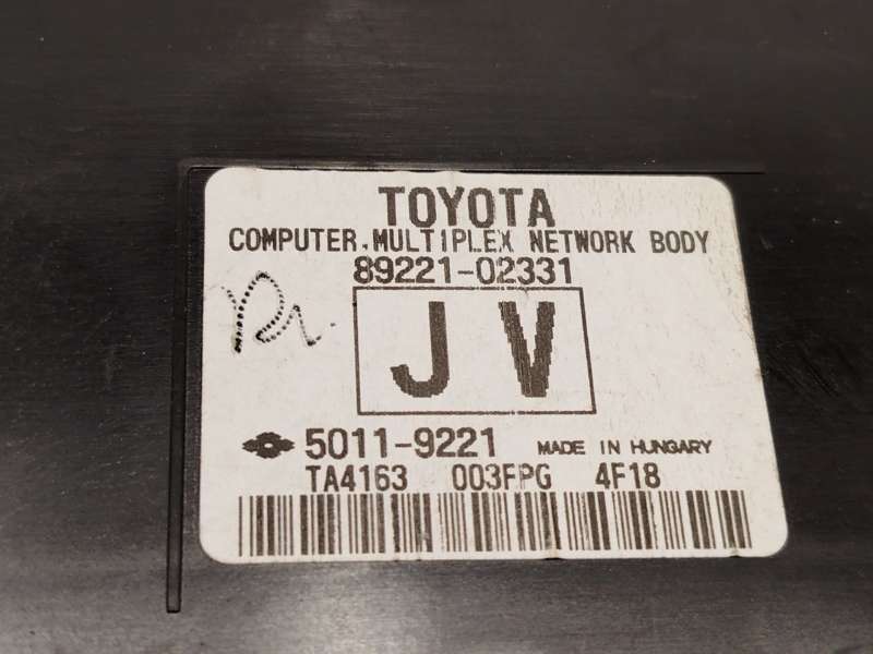 Recambio de modulo electronico para toyota auris 2.0 d-4d cat referencia OEM IAM 8922102331  50119221 - Blanco 5