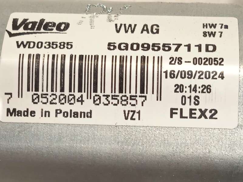 Recambio de motor limpia trasero para seat ibiza v (kj1, kjg) 1.0 tsi referencia OEM IAM 5G0955711D  WD03585 - Blanco 4