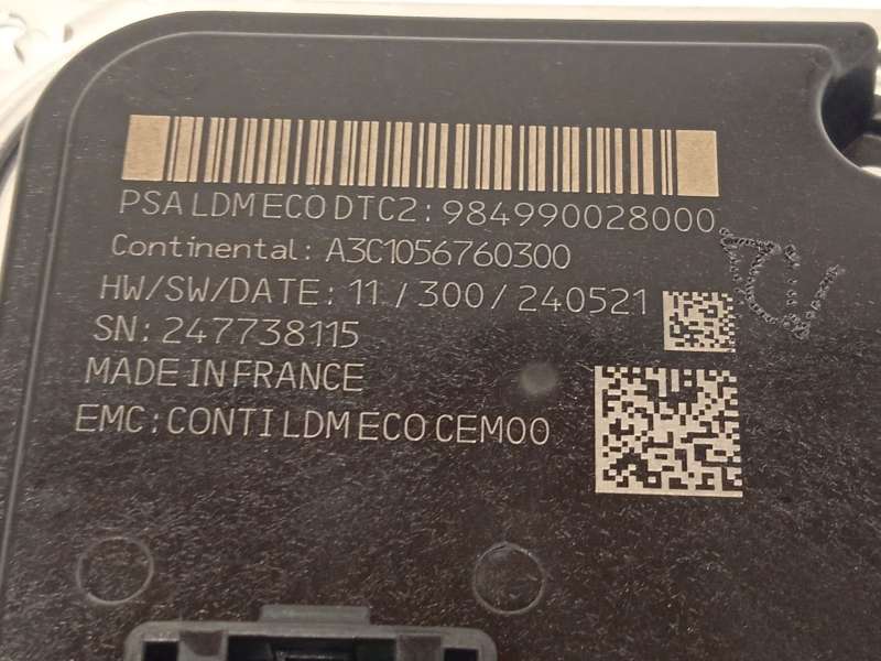 Recambio de centralita led izquierda para peugeot 308 iii (fb_, fh_, fp_, f3_, fm_) puretech 110 (fphnpl) referencia OEM IAM 984 3