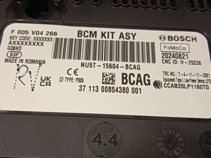 Recambio de caja reles / fusibles para ford tourneo courier 1.0 ecoboost referencia OEM IAM NU5T15604BCAG 2817786 F005V04266 - Gris 4