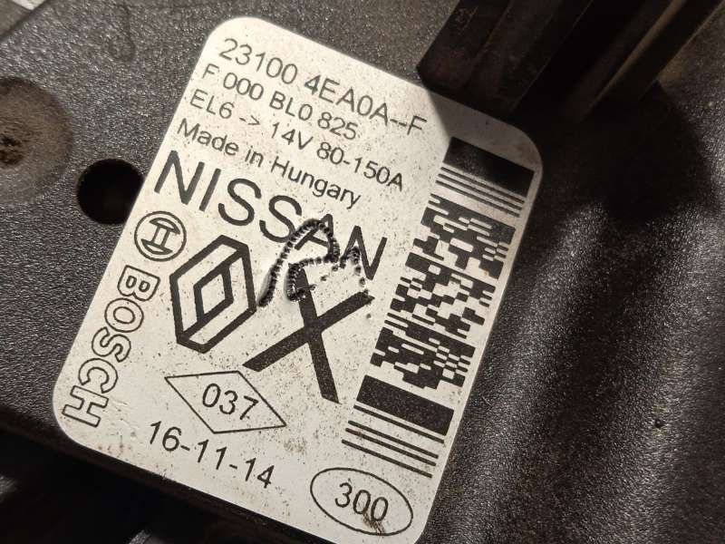 Recambio de alternador para renault scénic iv (j9_) 1.5 dci 110 referencia OEM IAM 231004EA0A  F000BL0825 4