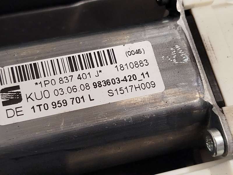 Recambio de elevalunas delantero izquierdo para seat leon (1p1) 1.9 tdi referencia OEM IAM 1P0837401J 3