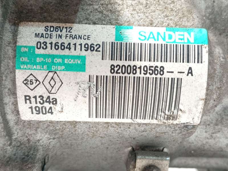 Recambio de compresor aire acondicionado para renault clio iii (br0/1, cr0/1) 1.2 16v (br02, br0j, br11, cr02, cr0j, cr11) refer - Blanco 5