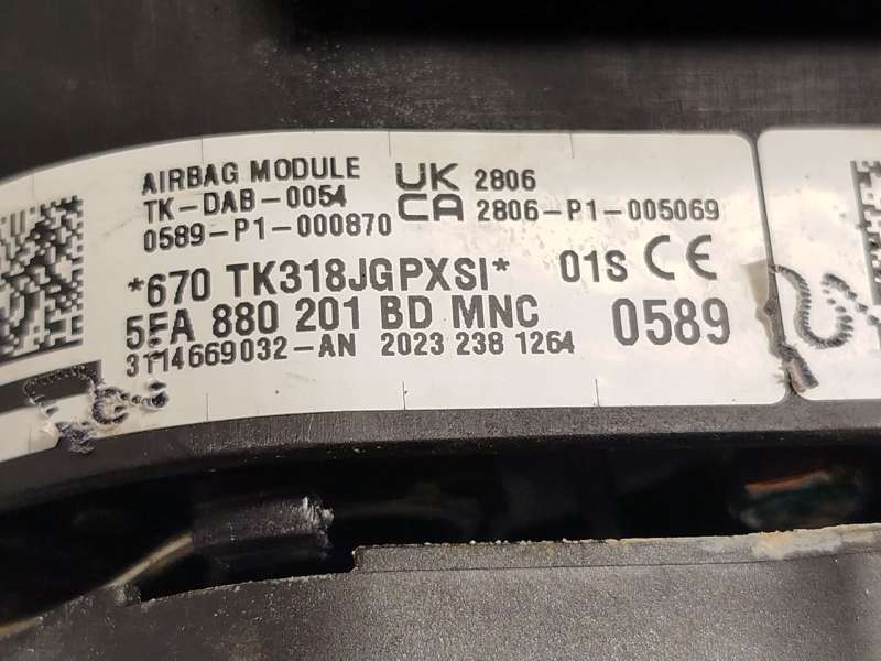 Recambio de airbag delantero izquierdo para seat leon (kl1, klg) 2.0 tdi referencia OEM IAM 5FA880201BDMNC - Blanco 5