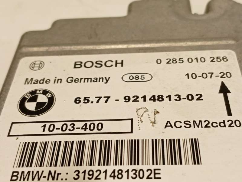 Recambio de centralita airbag para bmw x5 (e70) xdrive 40 d referencia OEM IAM 9214813 65779214813 0285010256 - Marron 4