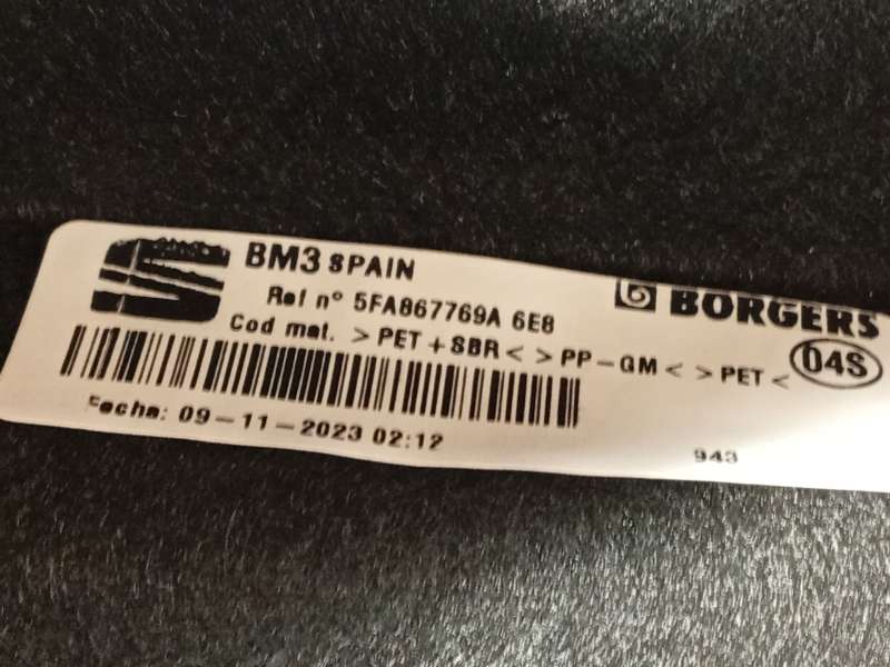 Recambio de bandeja trasera para seat leon (kl1, klg) 1.5 tsi referencia OEM IAM 5FA867769A6E8 4