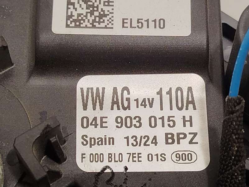 Recambio de alternador para volkswagen t-cross (c11, d31) 1.0 tsi referencia OEM IAM 04E903015H  F000BL07EE 4