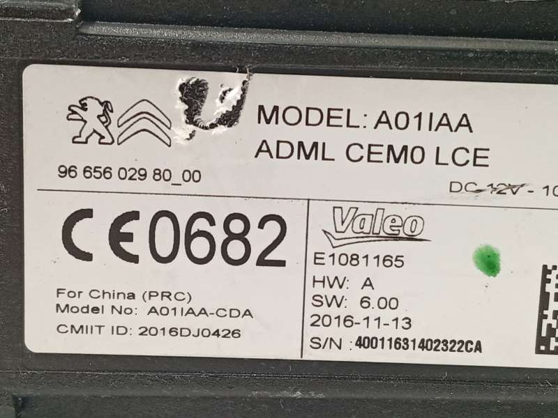 Recambio de modulo electronico para peugeot 308 ii (lb_, lp_, lw_, lh_, l3_) 1.6 bluehdi 120 referencia OEM IAM 9665602980 - Blanco 4