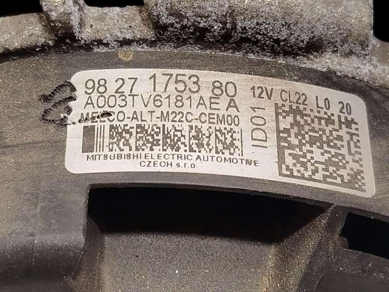 Recambio de alternador para peugeot 3008 ii suv (mc_, mr_, mj_, m4_) 1.5 bluehdi 130 referencia OEM IAM 9827175380  A003TV6181AE 5