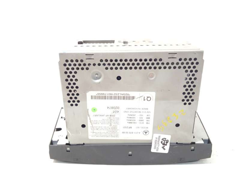 Recambio de sistema audio / radio cd para mercedes-benz clase e (w211) e 280 cdi (211.020) referencia OEM IAM A2118705089 6