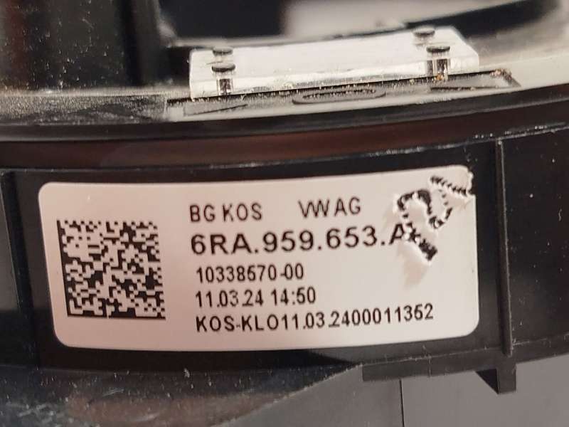 Recambio de anillo airbag para volkswagen t-cross (c11, d31) 1.0 tsi referencia OEM IAM 6RA959653A 5