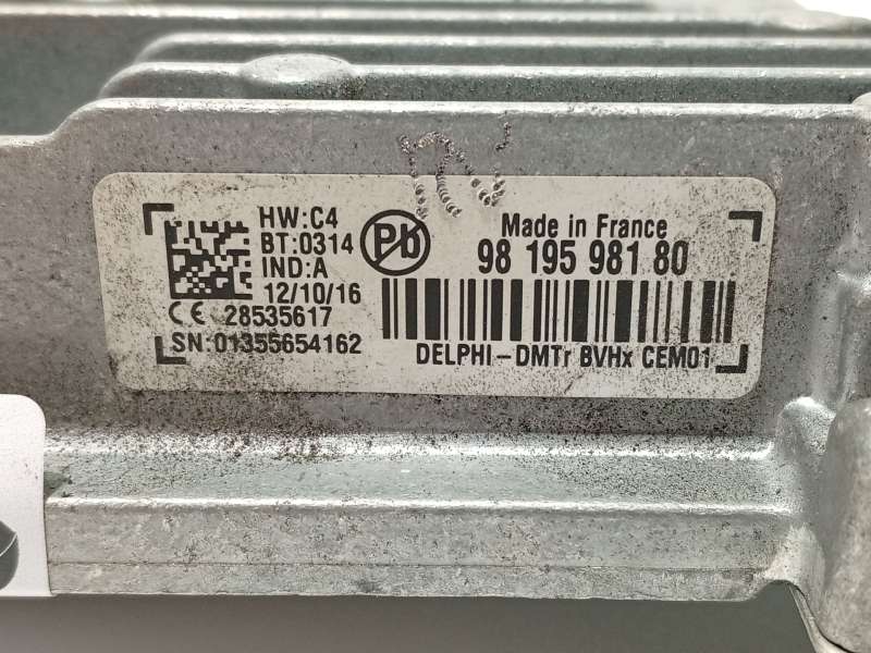Recambio de modulo electronico para peugeot 308 ii (lb_, lp_, lw_, lh_, l3_) 1.6 bluehdi 120 referencia OEM IAM 9819598180  2853 - Blanco 4
