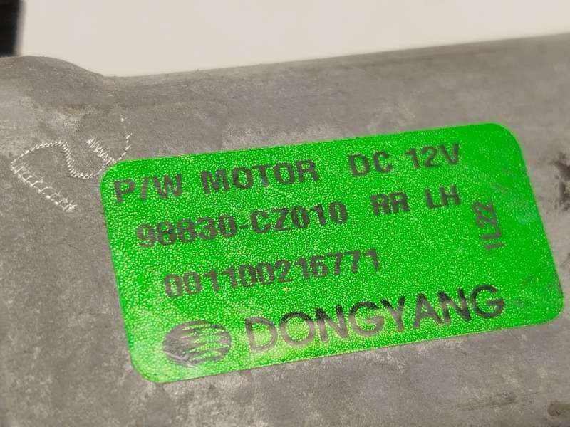 Recambio de elevalunas trasero izquierdo para ssangyong korando (ck) 2.0 e-xdi referencia OEM IAM 98830CZ010 - Negro 4