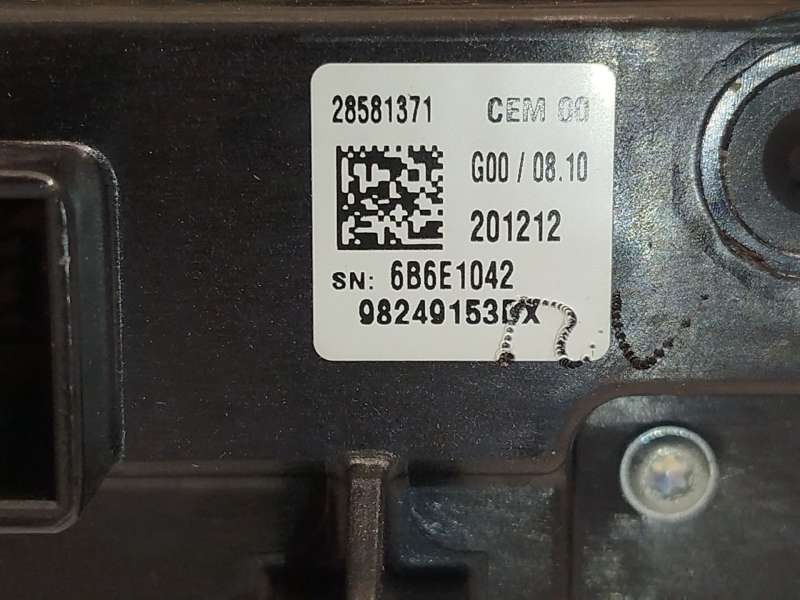 Recambio de mando climatizador para peugeot 3008 ii suv (mc_, mr_, mj_, m4_) 1.5 bluehdi 130 referencia OEM IAM 98249153DX 7