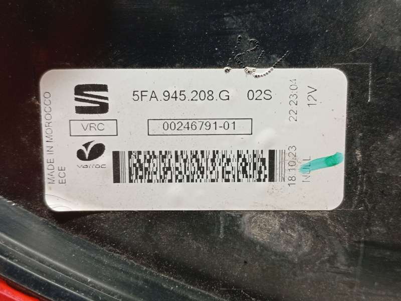 Recambio de piloto trasero derecho para seat leon (kl1, klg) 1.5 tsi referencia OEM IAM 5FA945208G 6