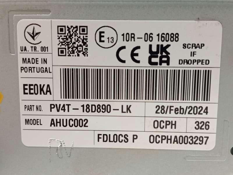 Recambio de sistema audio / radio cd para ford kuga iii (dfk) 2.5 fhev referencia OEM IAM PV4T18D890LK 2837109 - Azul 6