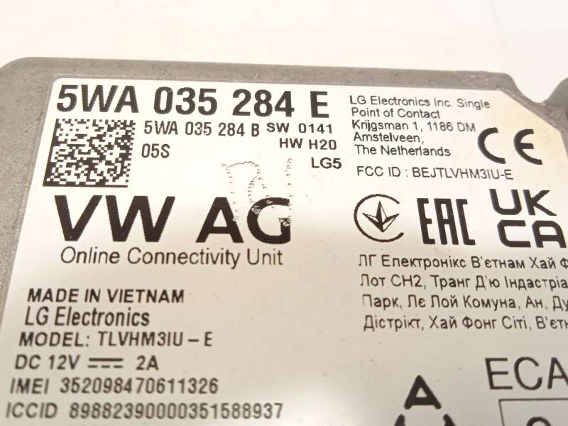 Recambio de modulo electronico para volkswagen t-cross (c11, d31) 1.0 tsi referencia OEM IAM 5WA035284E 4