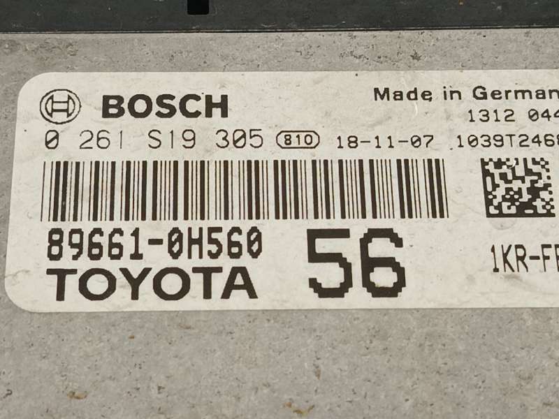 Recambio de centralita motor uce para toyota aygo (_b4_) 1.0 vvti (kgb40) referencia OEM IAM 896610H560  0261S19305 - Granate 5