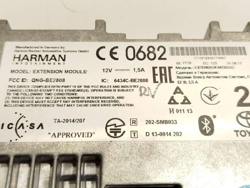 Recambio de modulo electronico para toyota c-hr (_x1_) 1.8 hybrid (zyx10_, zyx11_) referencia OEM IAM 6434CBE2808 - Gris 6