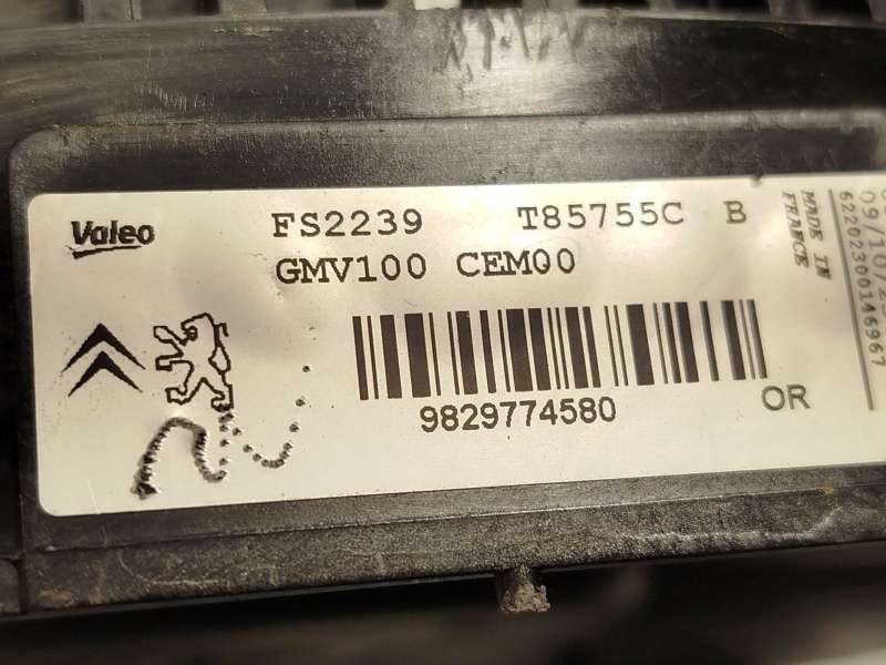Recambio de electroventilador para citroën c3 iii (sx) 1.2 puretech 82 referencia OEM IAM 9829774580 - Blanco 5