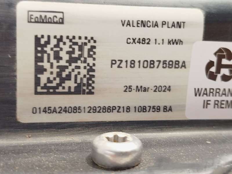 Recambio de bateria electrica menor de 5 kwh (hev) para ford kuga iii (dfk) 2.5 fhev referencia OEM IAM PZ1810B759BA 2839293 SVP - Verde 5