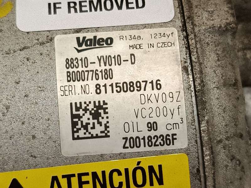 Recambio de compresor aire acondicionado para toyota aygo (_b4_) 1.0 vvti (kgb40) referencia OEM IAM 88310YV010D B000776180 Z001 - Granate 6