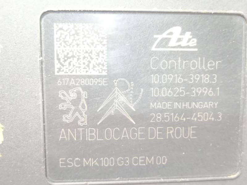 Recambio de abs para peugeot 2008 (--.2013) style referencia OEM IAM 9826857180 10091639183 10022012544 5