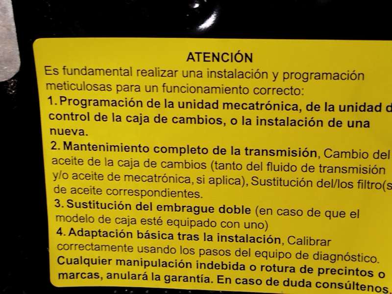 Recambio de caja cambios para volkswagen tiguan (ad1, ax1) 1.5 tsi referencia OEM IAM VDL 0GC300048K00P FD7GC009 5