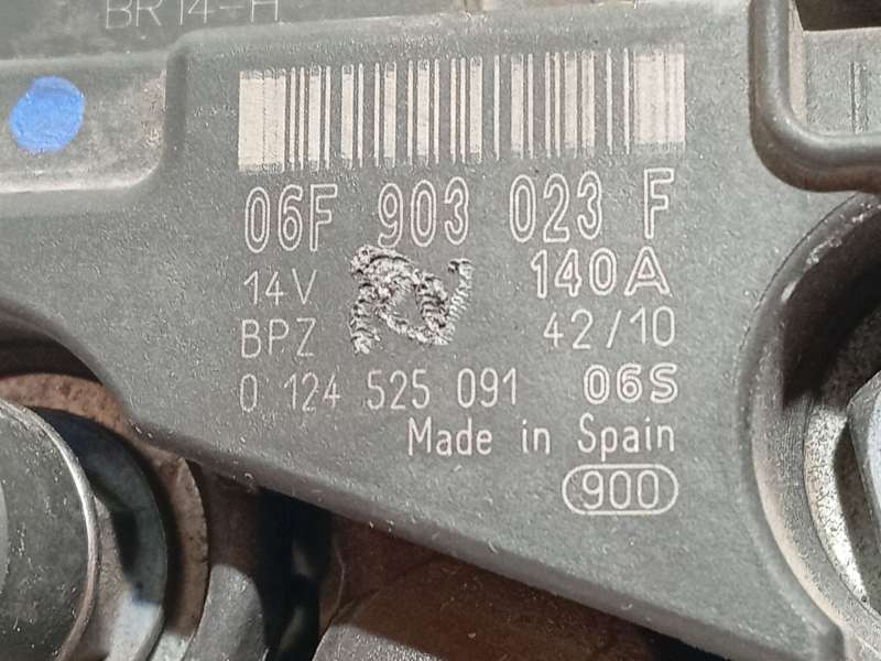 Recambio de alternador para seat ibiza iv sc (6j1, 6p5) 1.6 tdi referencia OEM IAM 06F903023F  0124525091 4