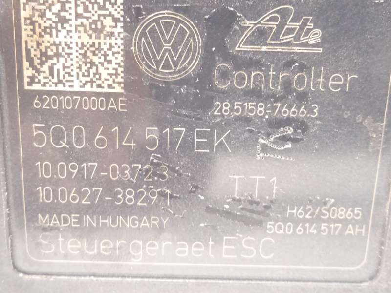Recambio de abs para volkswagen golf vii (5g1, bq1, be1, be2) e-golf referencia OEM IAM 5Q0614517EK 28515876663 10022018334 5