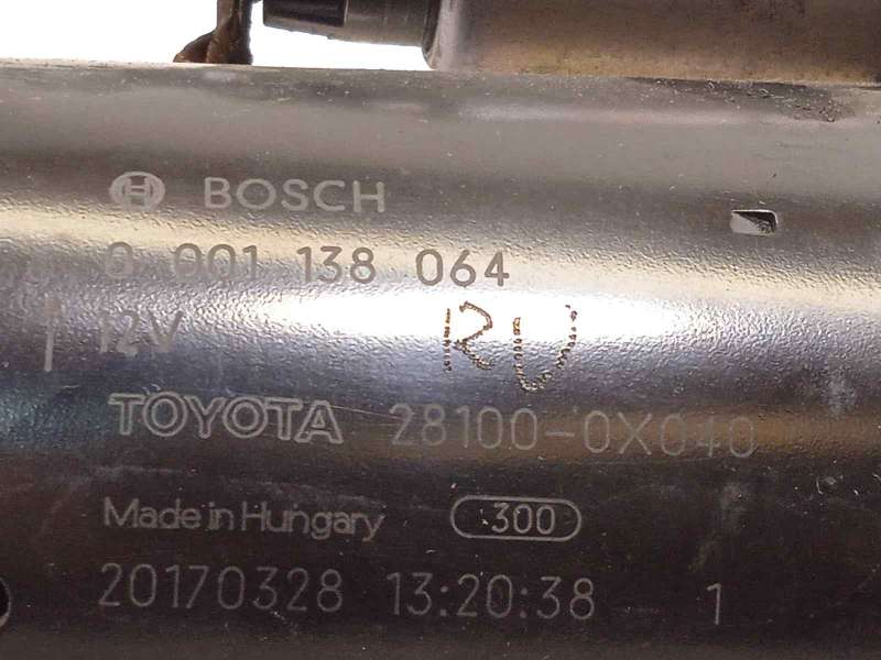 Recambio de motor arranque para toyota auris 1.6 d-4d cat referencia OEM IAM 281000X040  0001138064 - Gris 5