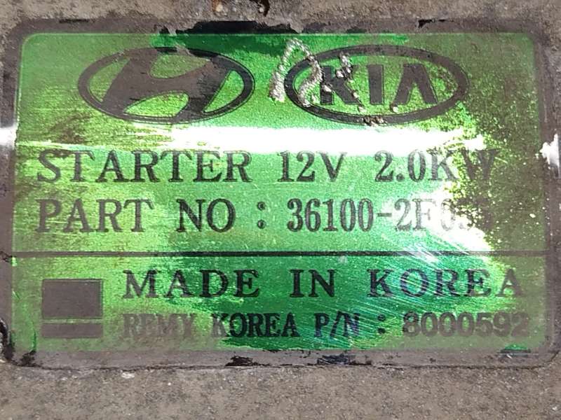 Recambio de motor arranque para kia sorento ii (xm) 2.2 crdi referencia OEM IAM 361002F055  8000592 - Blanco 4