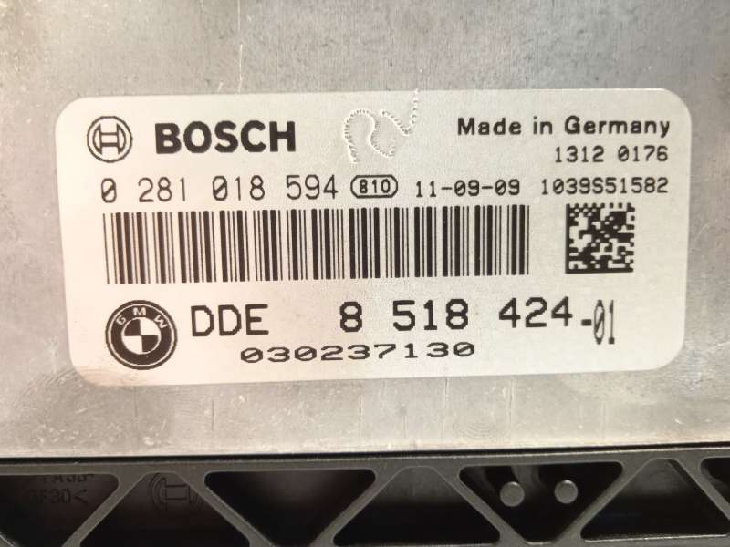 Recambio de centralita motor uce para bmw 1 (f20) 116 d referencia OEM IAM 8518424  0281018594 - Rojo 4