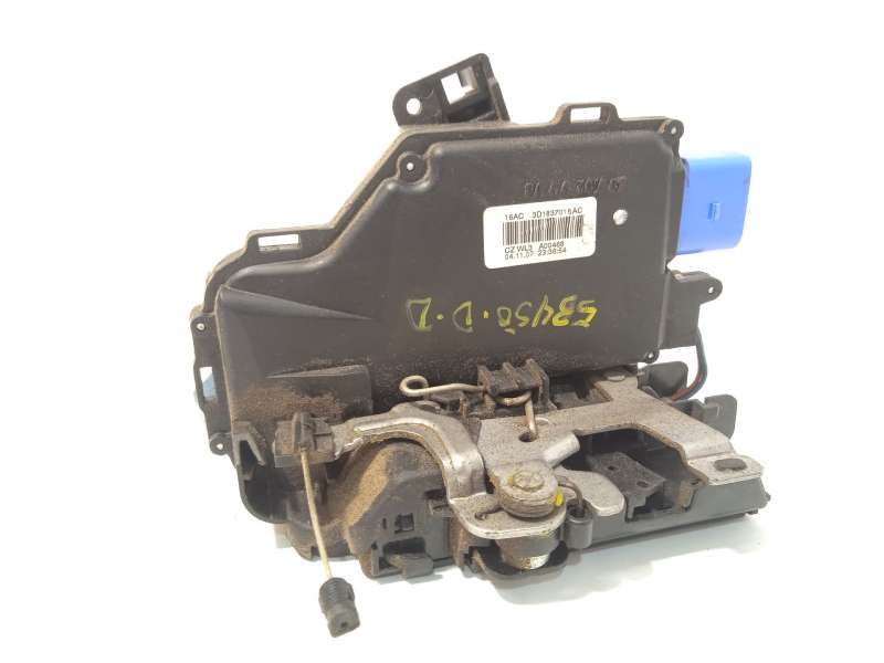 Recambio de cerradura puerta delantera derecha para skoda octavia berlina (1z3) rs referencia OEM IAM 3D1837016AC - Negro 2