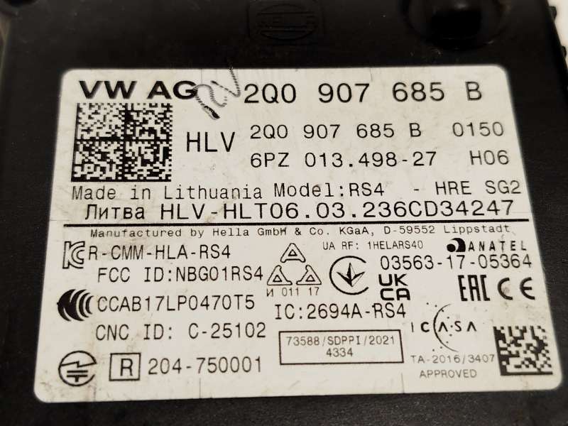 Recambio de modulo electronico para volkswagen tiguan (ad1, ax1) 2.0 tdi referencia OEM IAM 2Q0907685B 4